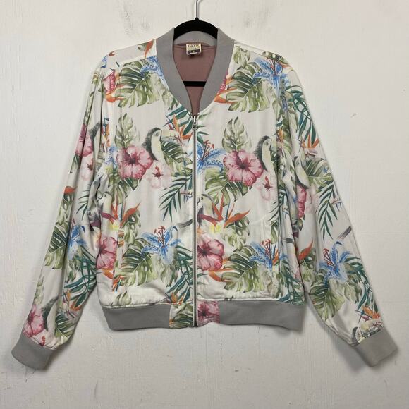 Faherty Dockside Reversible Bomber Jacket In Primrose Size Large - Picture 4 of 13